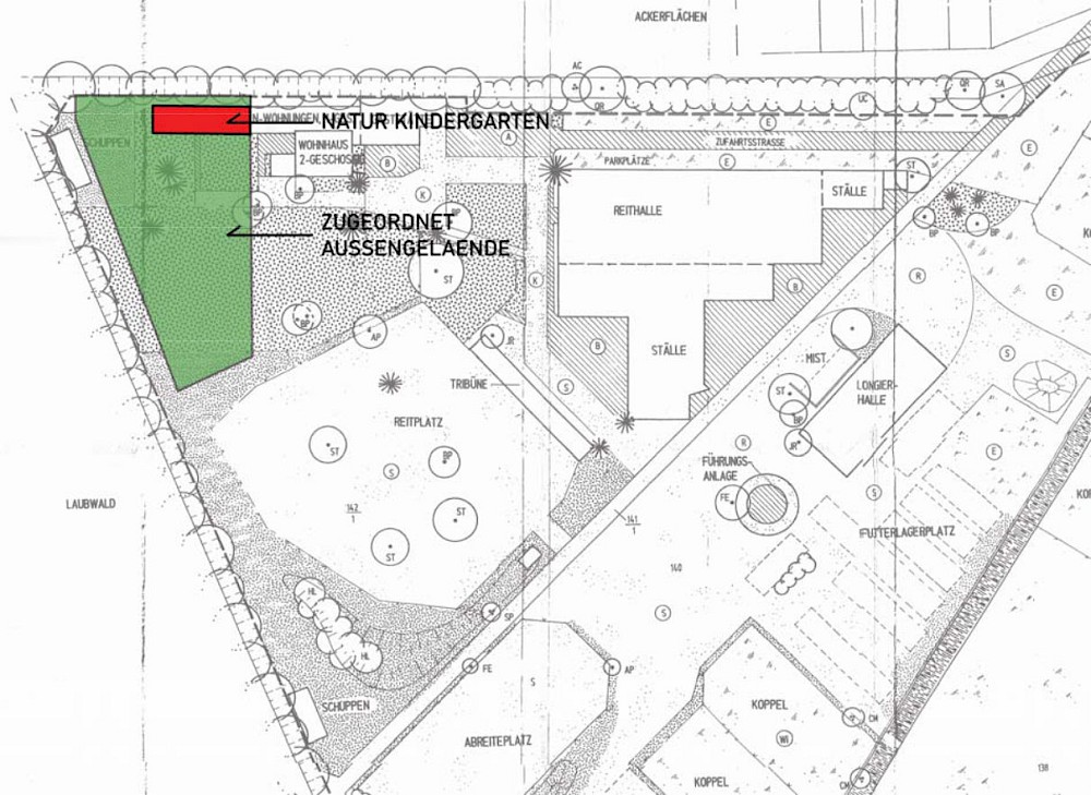 Anlage 2: Gelände und Teilgebäude am Ponyhof