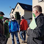 Nach gut einer Stunde und vielen Diskussionen endete der GLB-Rundgang mit vielen Eindrücken, die sich in zahlreiche Anträge in der kommenden Gemeindevertretung umsetzen werden. [Fotos: Tanja Hendrich, Andreas Peters]